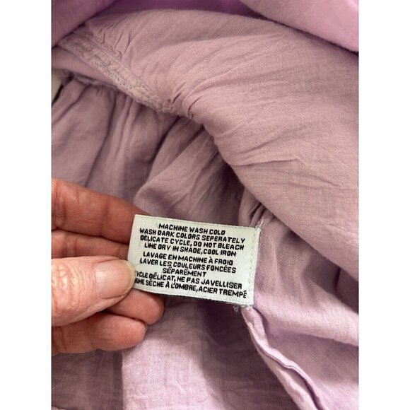 Walter Baker Novalee Top Lavender Eyelet Square Neck Short Puff Sleeve - Picture 10 of 16